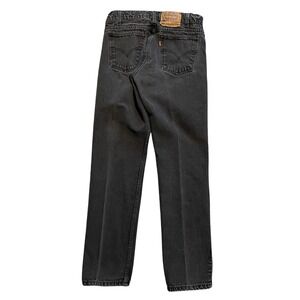 Levis 505 Orange Tab Vintage Straight Leg Jeans Faded Black 30x32 Fits 28 Waist